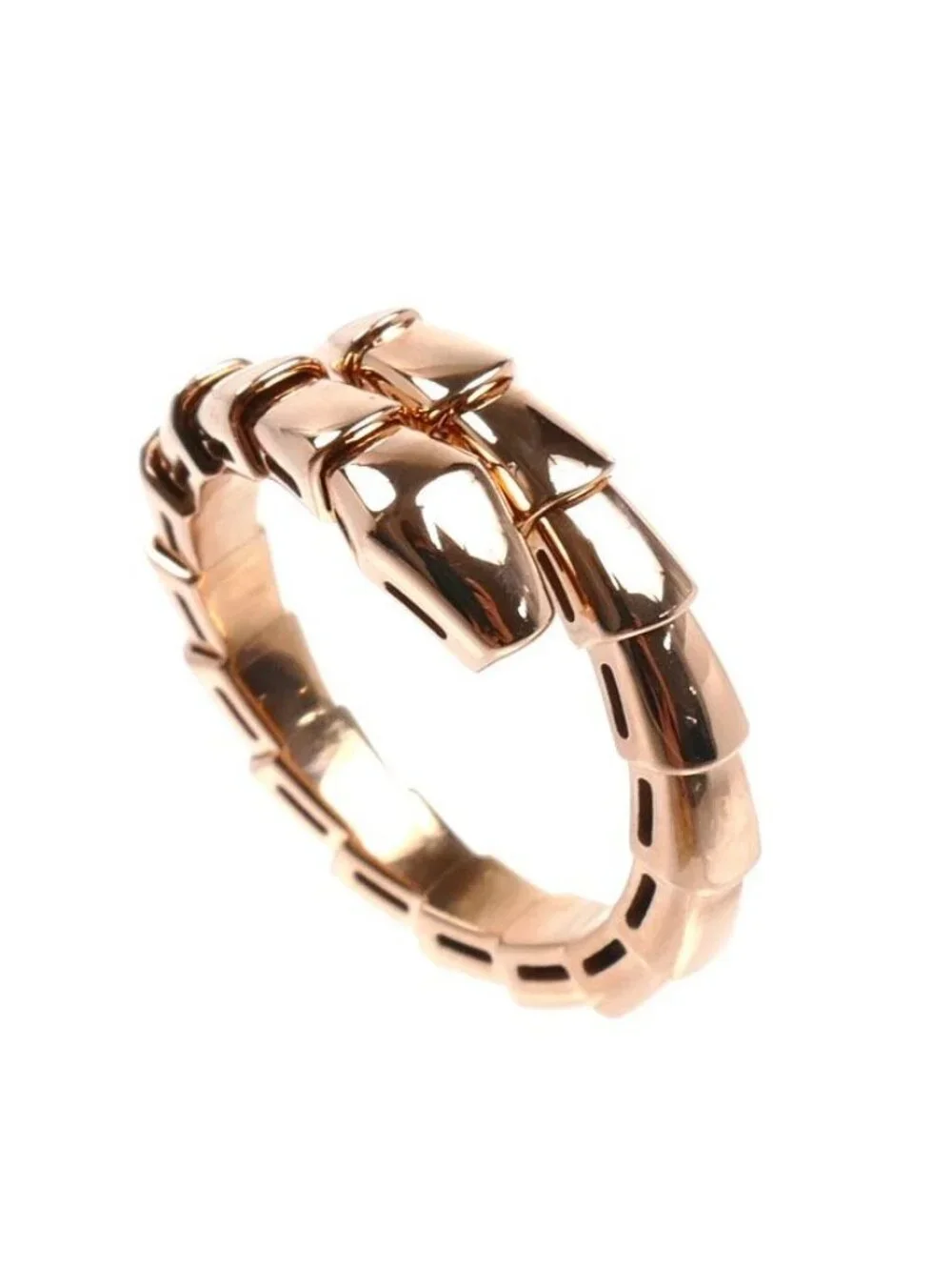 Bvlgari 18K Pink Gold Serpenti Viper Ring
